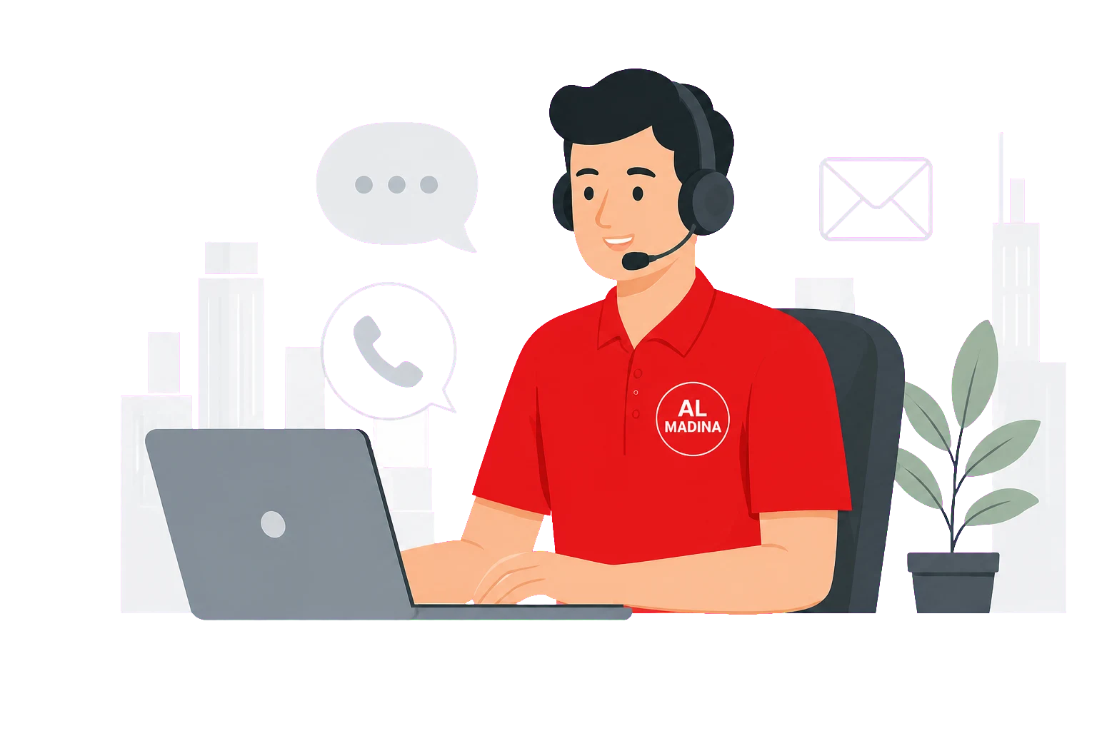 Al Madina customer support representative